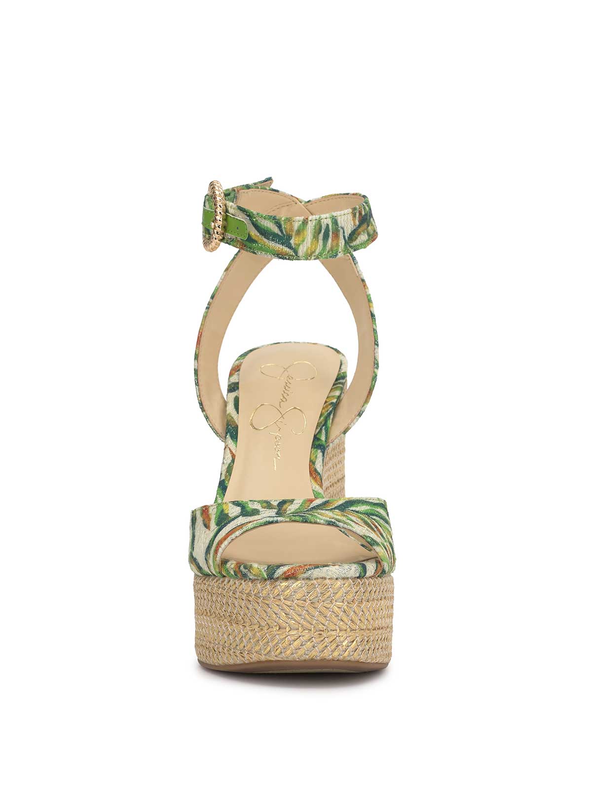 Kamindi Espadrille Wedge - Green Jungle