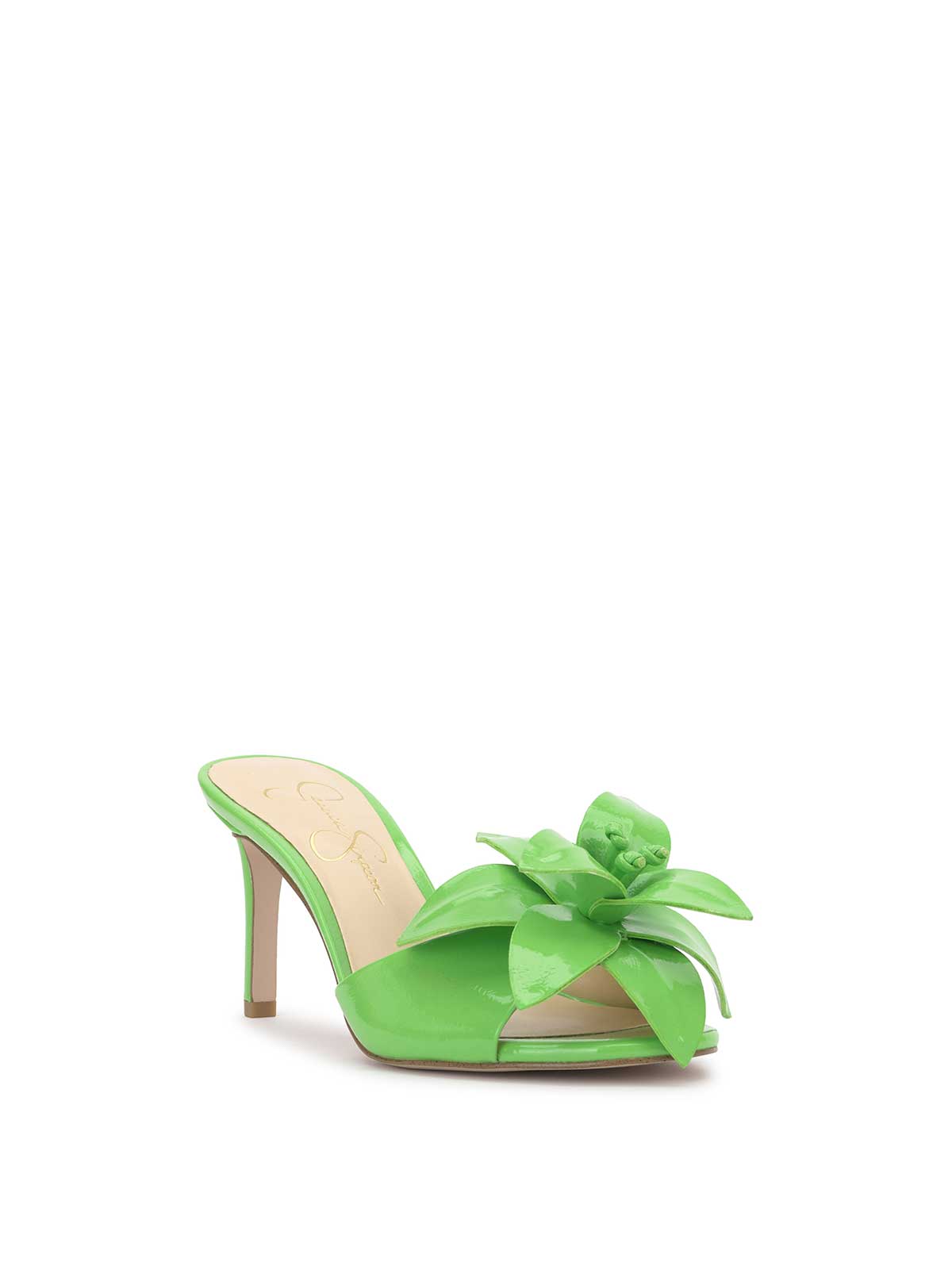 Percia Slip On Heel - Bright Green