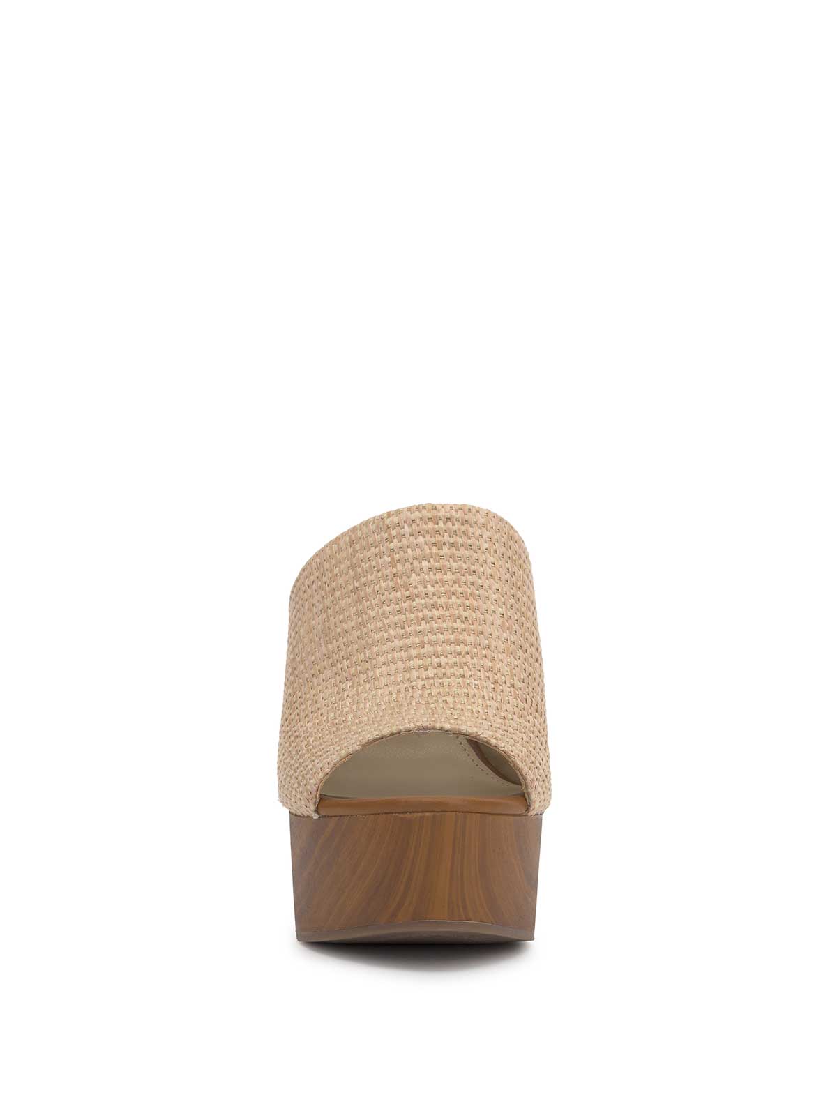 Shelbie Platform Slide - Natural Raffia
