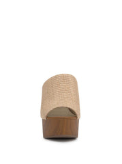 Shelbie Platform Slide - Natural Raffia