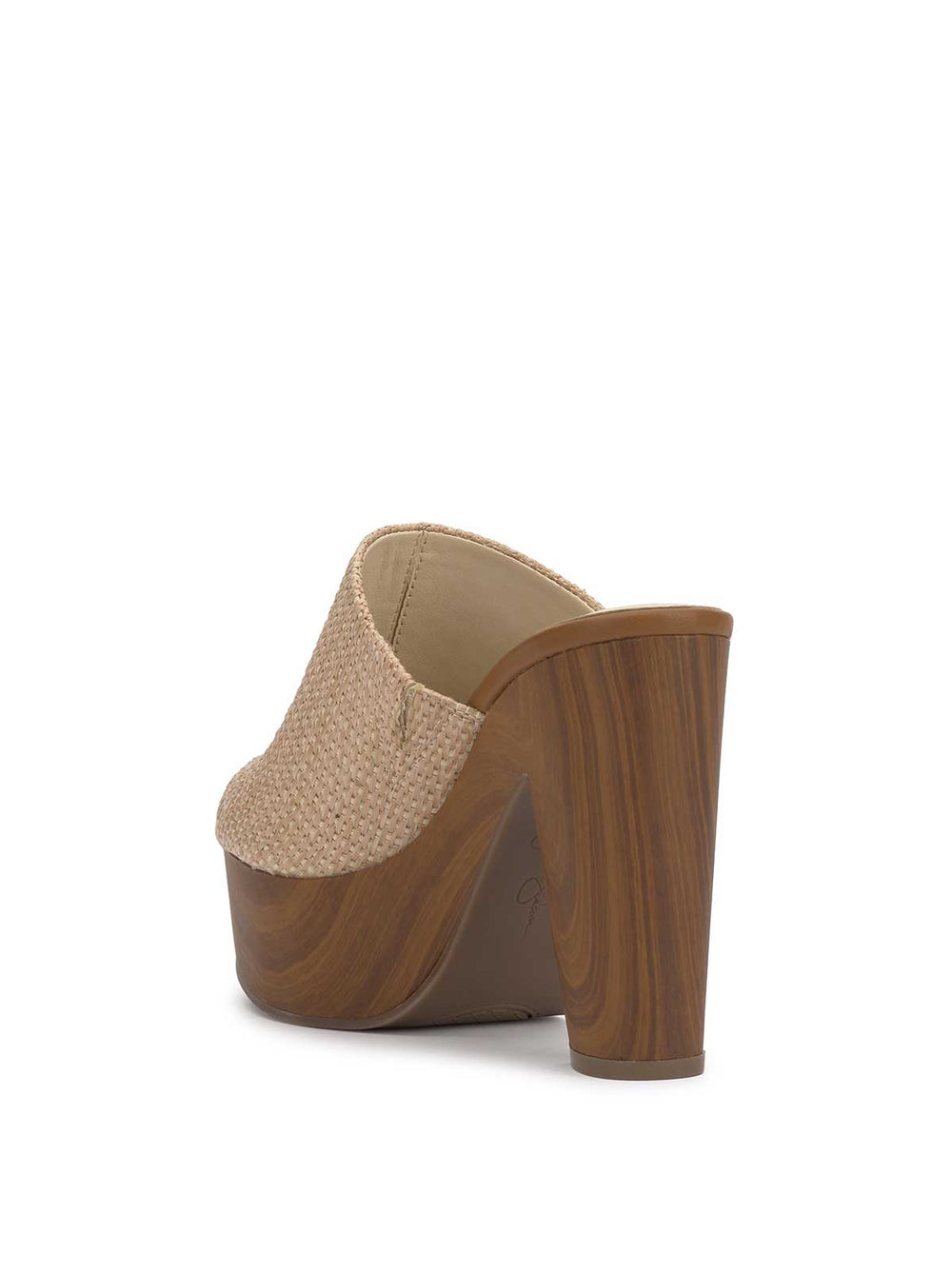 Shelbie Platform Slide - Natural Raffia