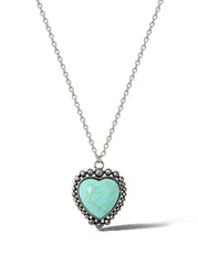 Turquoise Heart Necklace