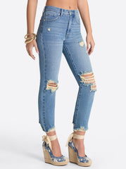 Harmony Straight High Rise Jeans - Incline