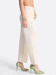 Relaxed Barrel Jeans - Ecru