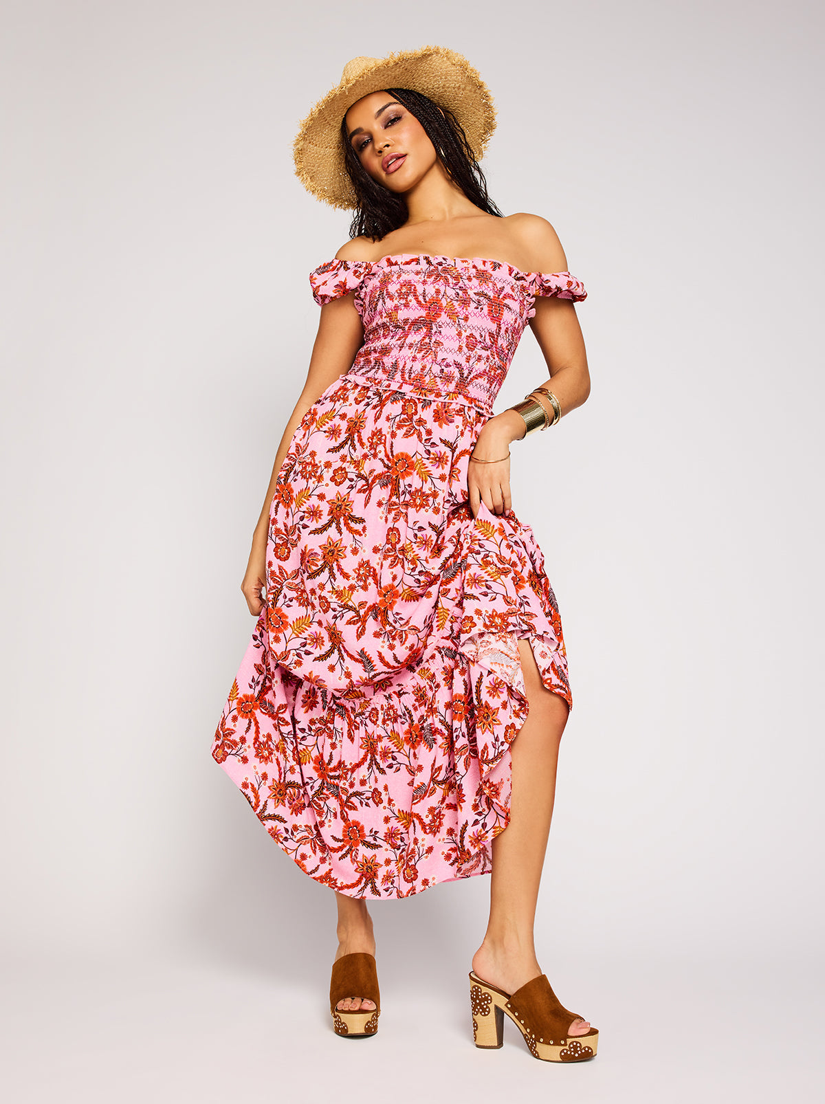 Clarice Maxi Dress - Rosebloom Wild Jacobeans