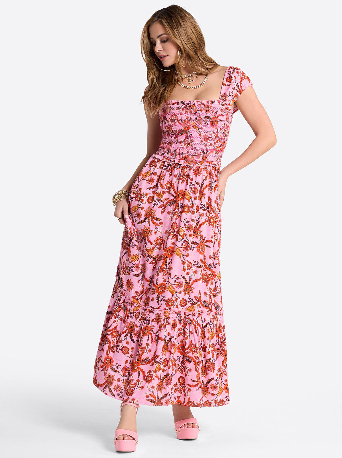 Clarice Maxi Dress - Rosebloom Wild Jacobeans
