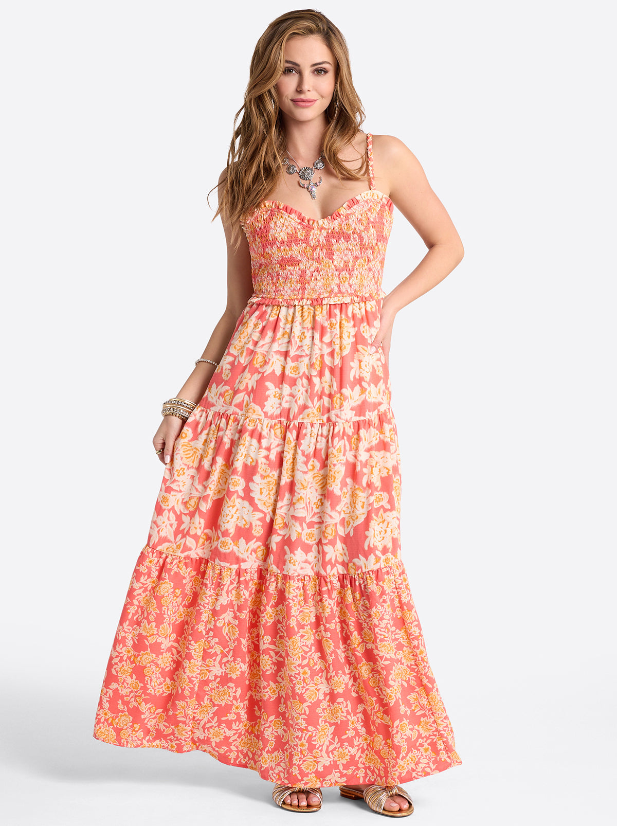 Bronte Dress - Dubarry Prairie Clusters