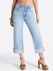 Valentine Wide Leg Boyfriend Jeans - Dearest
