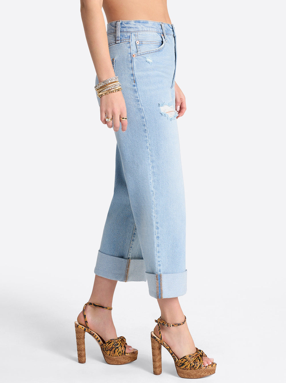Valentine Wide Leg Boyfriend Jeans - Dearest