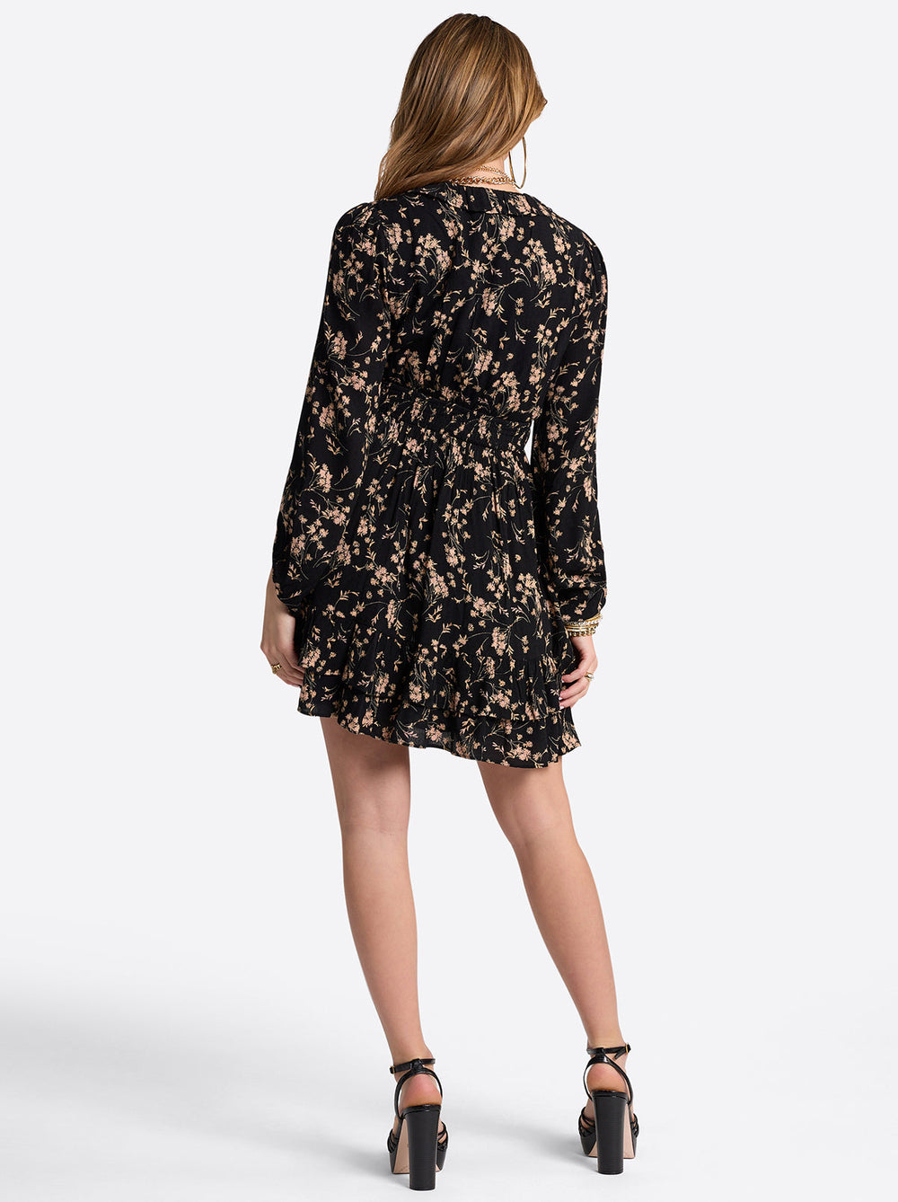 Yara Dress - Obsidian Wispy Ditsies