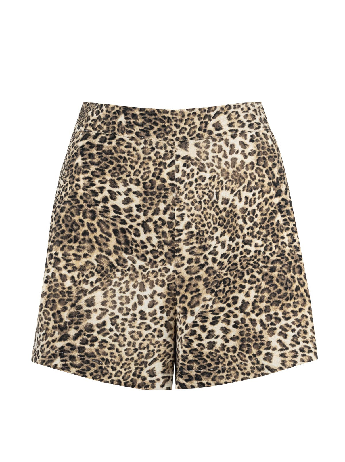 Jacinda Tailored Short - Vanilla Ice Petite Leopard