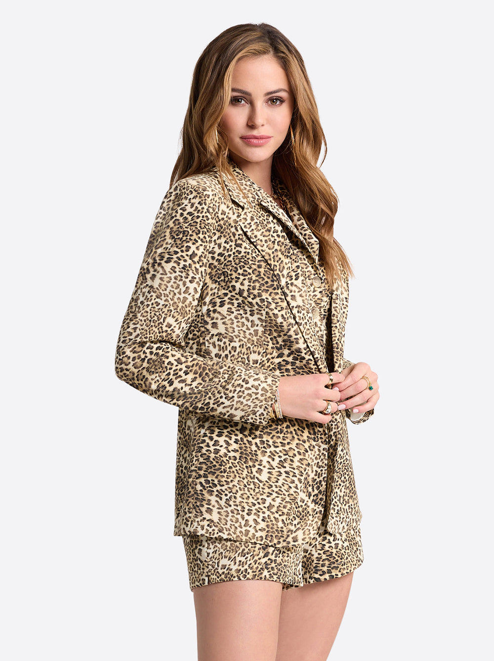 Kailani Blazer - Vanilla Ice Petite Leopard