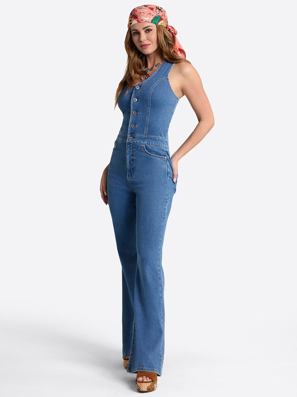 Flare Jumpsuit - Whispered