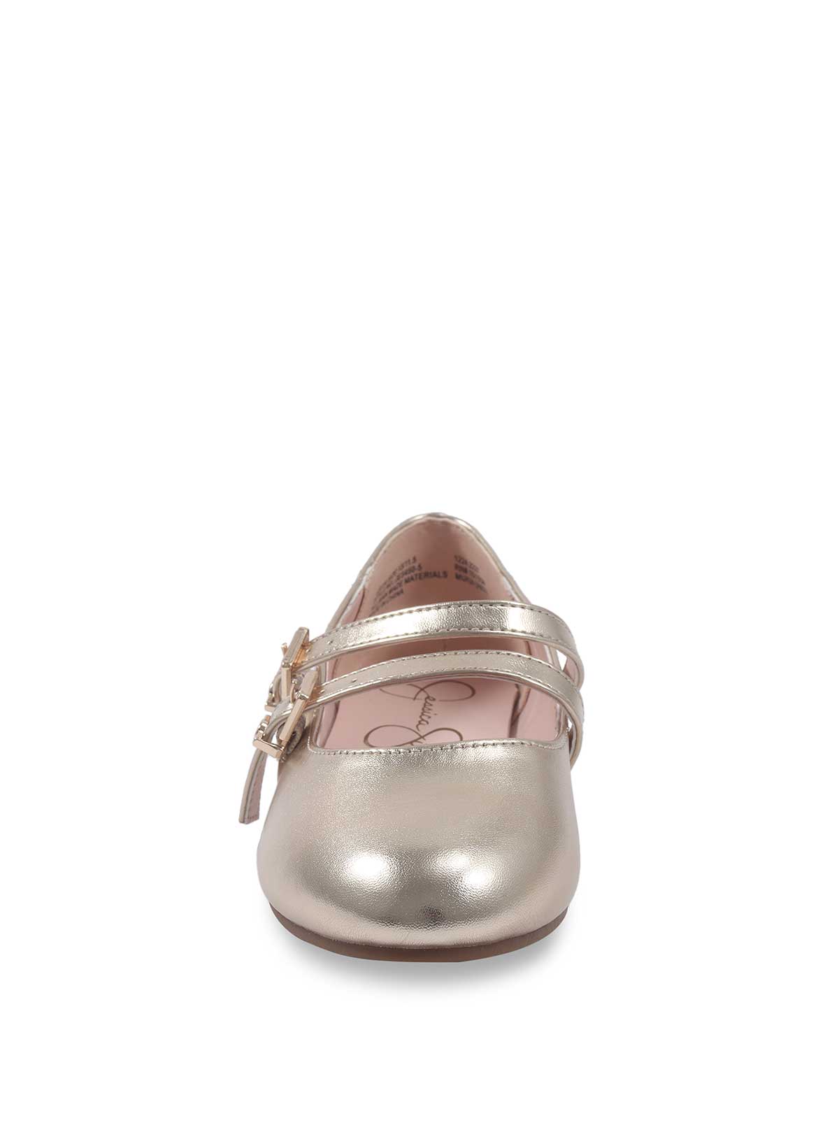 Little Girls' Amy Double Strap Ballet Flat - Soft Gold