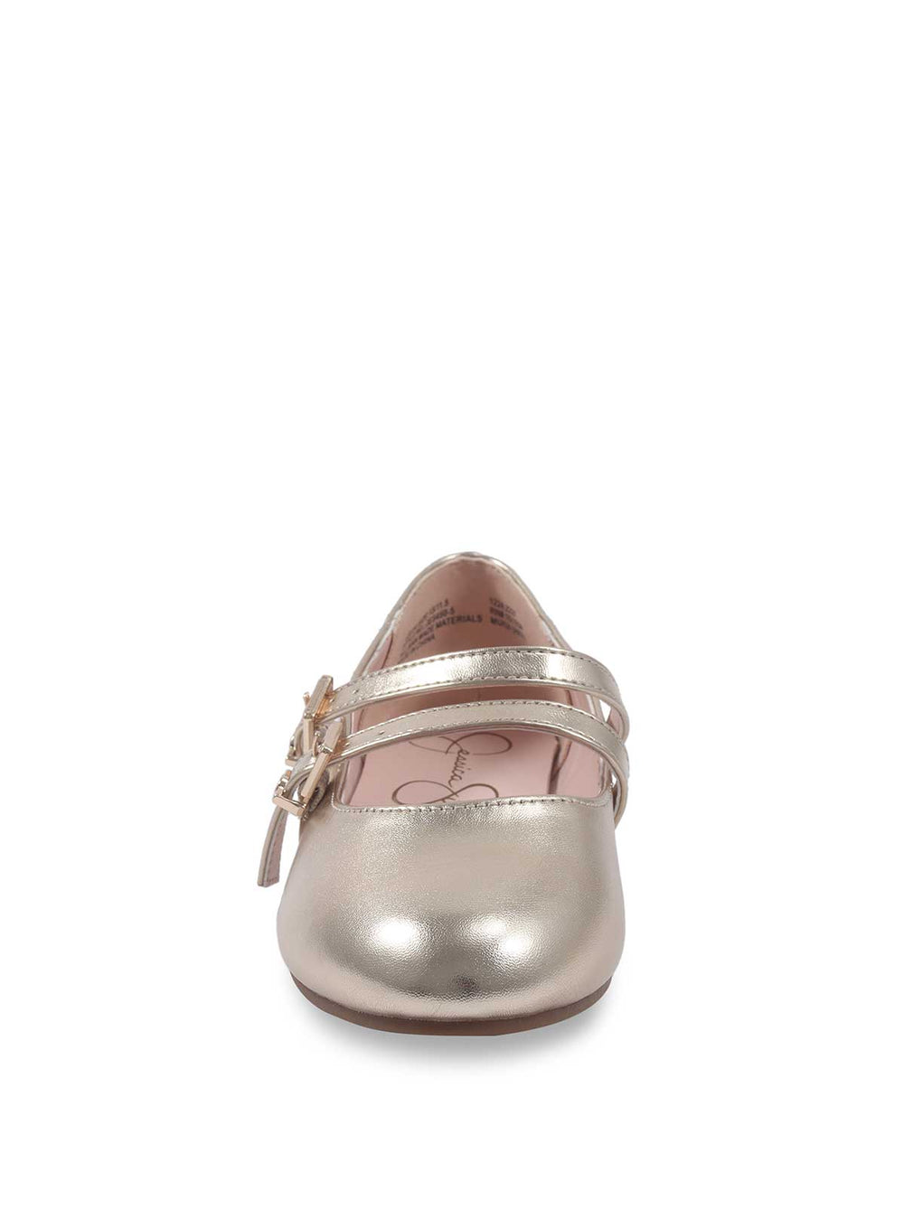 Little Girls' Amy Double Strap Ballet Flat - Soft Gold