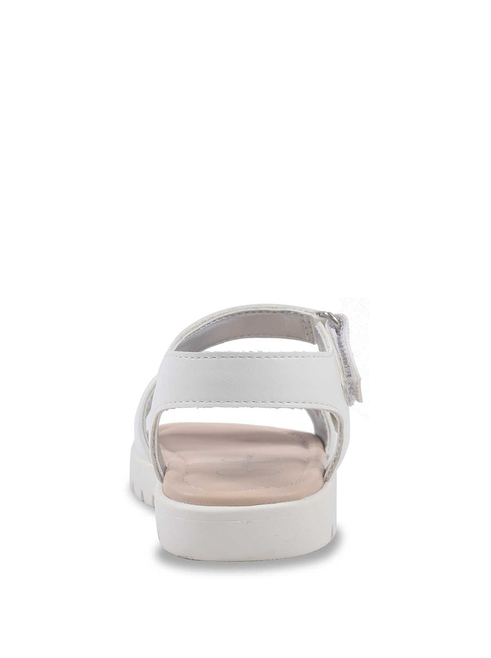 Toddler Tia Heather Sandals - White & Silver