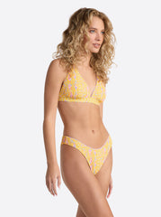 X-Back Triangle Bra - Foxglove Stripe