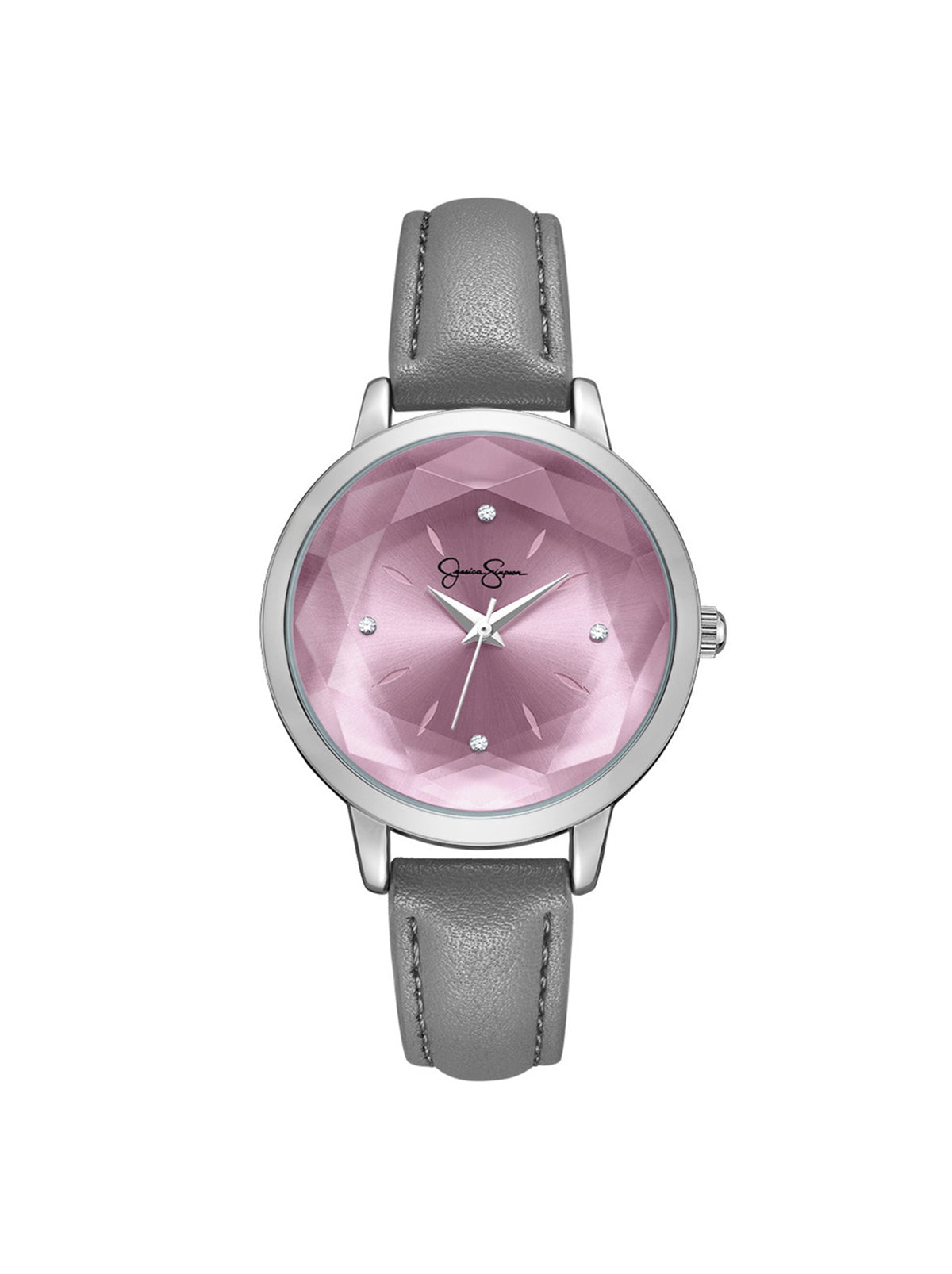 Faceted Glass Watch - Gray