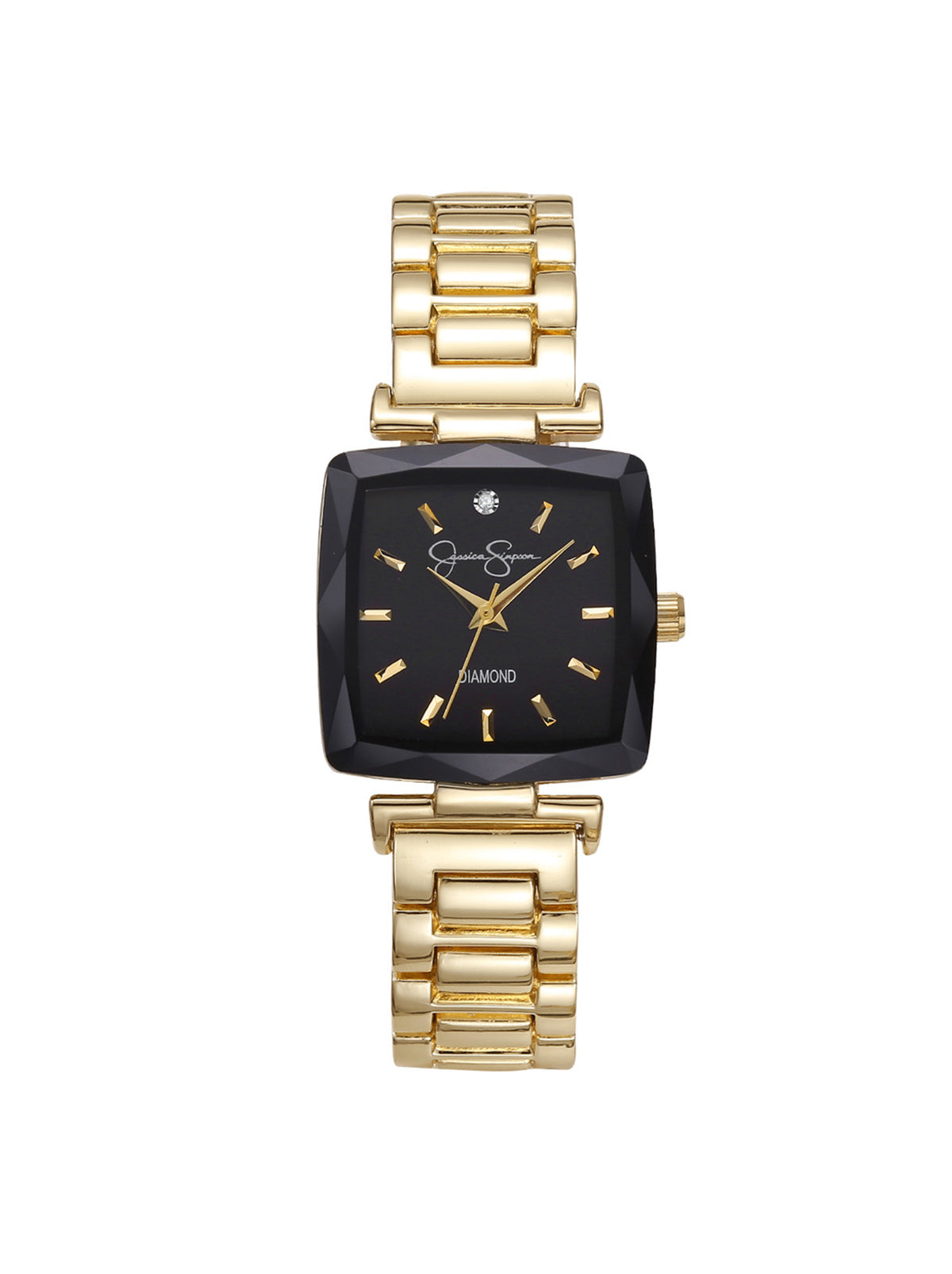 Square Case Bracelet Watch - Gold & Black