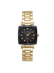 Square Case Bracelet Watch - Gold & Black